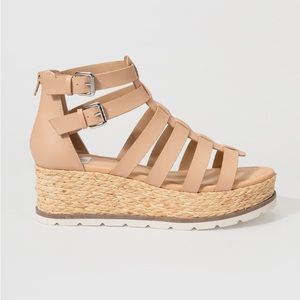 100% New, Size 8, DV by Dolce Vita, Blush, Breva Caged Platform Sandals